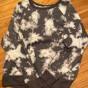 Grayson threads gray tie dye sweater